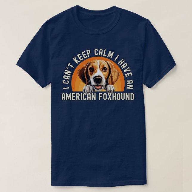 Camiseta American Foxhound (Frente do Design)