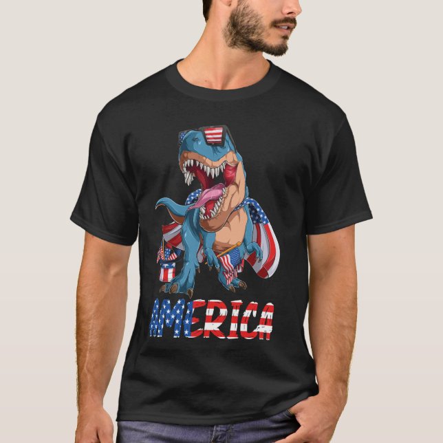 Camiseta American Funny 4 De Julho, Crianças Da América (Frente)