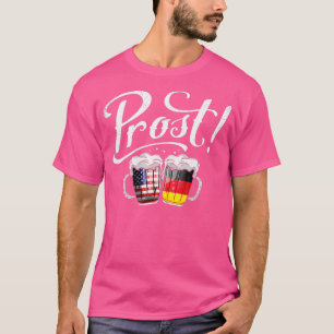 Camiseta American German Flag Beer Prost Oktoberfest Gift F