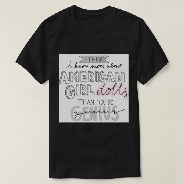 Camiseta American Girl Doll Vine (Frente do Design)