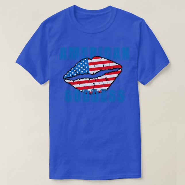 Camiseta American Goddess 4th of July celebration (Frente do Design)