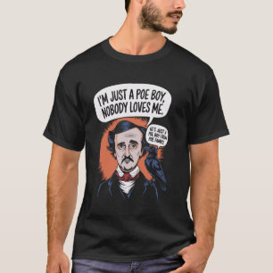 Camiseta American Gothic Poe Boy para um worm ou autor