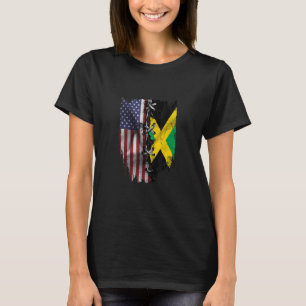 Camiseta American Groenican Jamaican Roots USA, Bandeira da