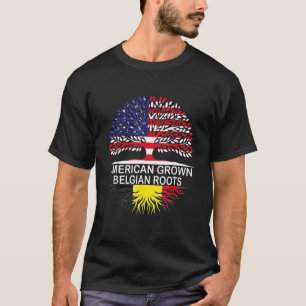 Camiseta American Grown Belts Bandeira Bélgica