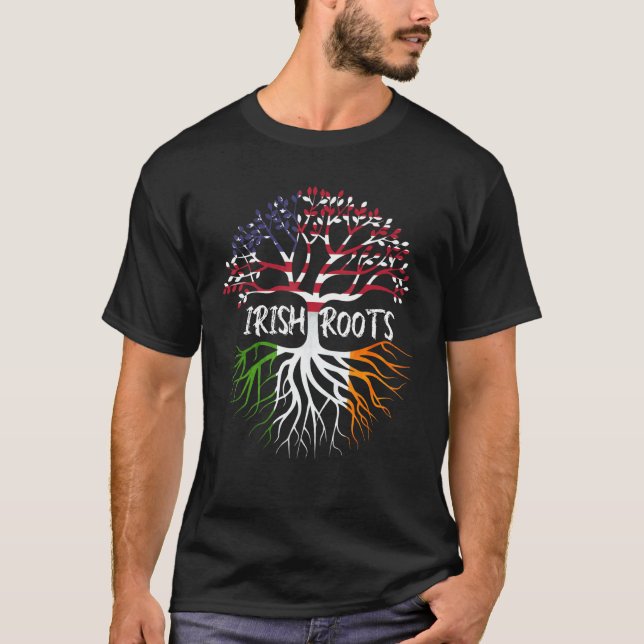 Camiseta American Grown com Irlanda Roots (Frente)