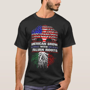 Camiseta American Grown com Raízes Italianas