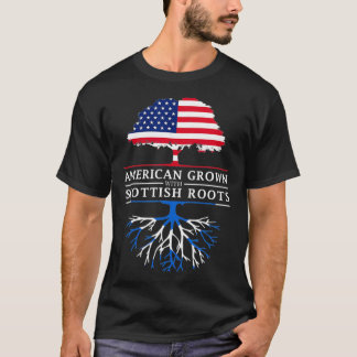 Camiseta American Grown com Scottish Roots Scotland