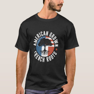 Camiseta American Grown French Roots Usa França Amer Francê