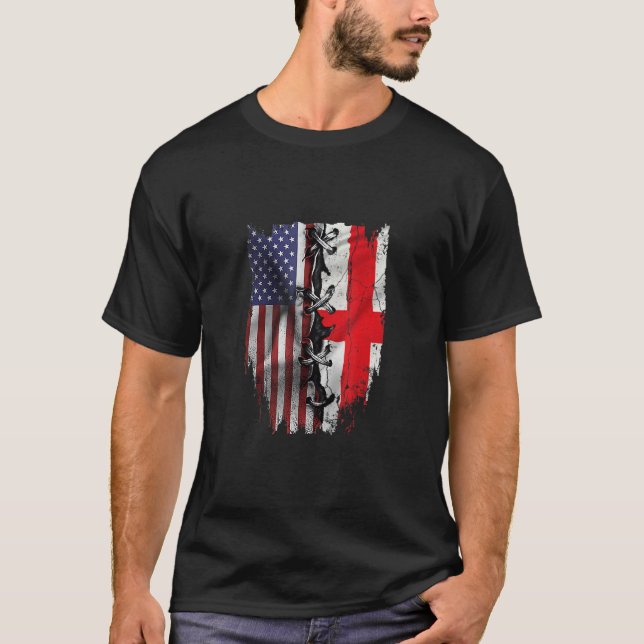 Camiseta American Grown Latvian Roots USA Latvia Flag (Frente)