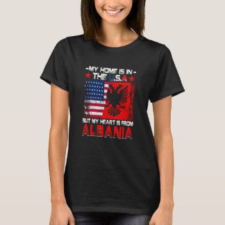 Camiseta American Grown Patriot Albanian American from Alba