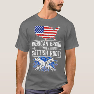 Camiseta American Grown Scottish Roots Pride Scotland