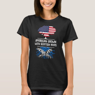 Camiseta American Grown Scottish Roots Scotland