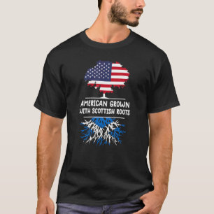 Camiseta American Grown Scottish Roots Scotland