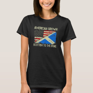 Camiseta American Grown Scottish To Bone Us Scotland Fl