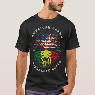 Camiseta American Grown Senegal Roots Senegal Flag