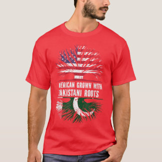 Camiseta American Grown With Pakistani Roots Usa Flag Pakis