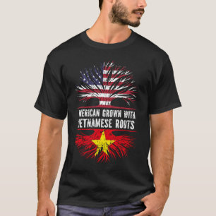 Camiseta American Grown with Vietnamita Roots USA Flag