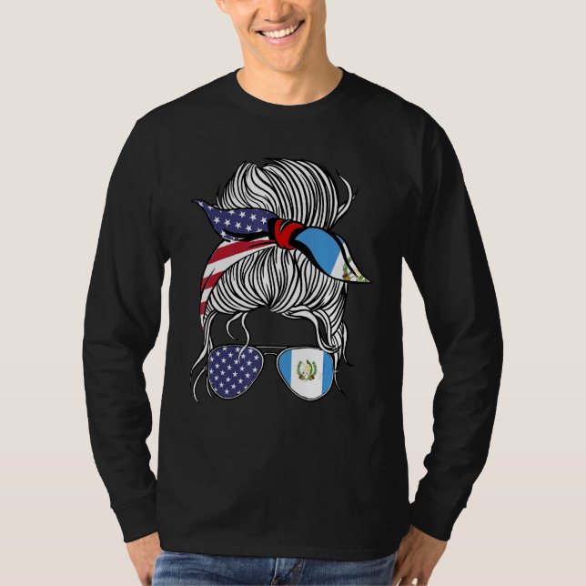 Camiseta American Guatemalan Patriot Flag Women Guatemala G (Frente)