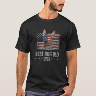 Camiseta American Hairless Terrier Best Dog Pai Alguma Vez 