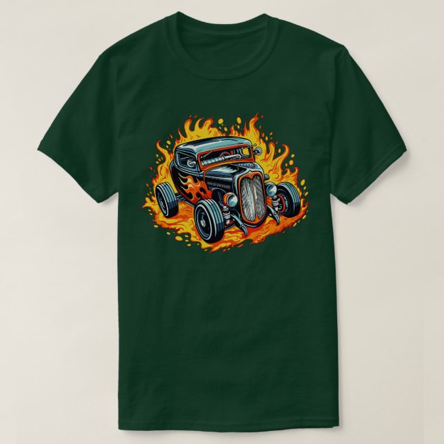 Camiseta American Hot Rod (Frente do Design)