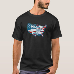 Camiseta American Huh 4 de julho Independência Quarto de Ju