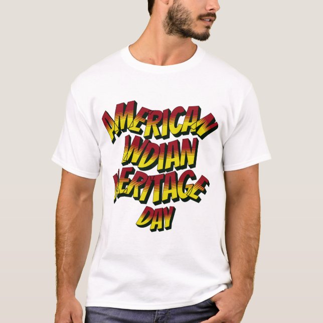 CAMISETA AMERICAN INDIAN   HERITAGEDAY (Frente)