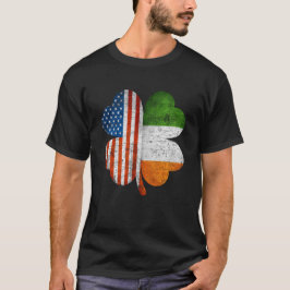 Camiseta American Irish Shamrock Usa Ireland Flag