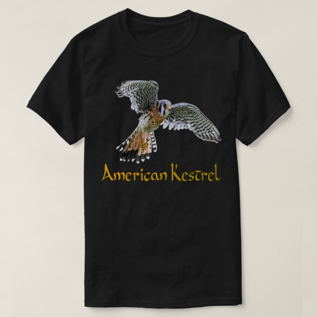 Camiseta American Kestrel Beautiful Birds  (Frente do Design)