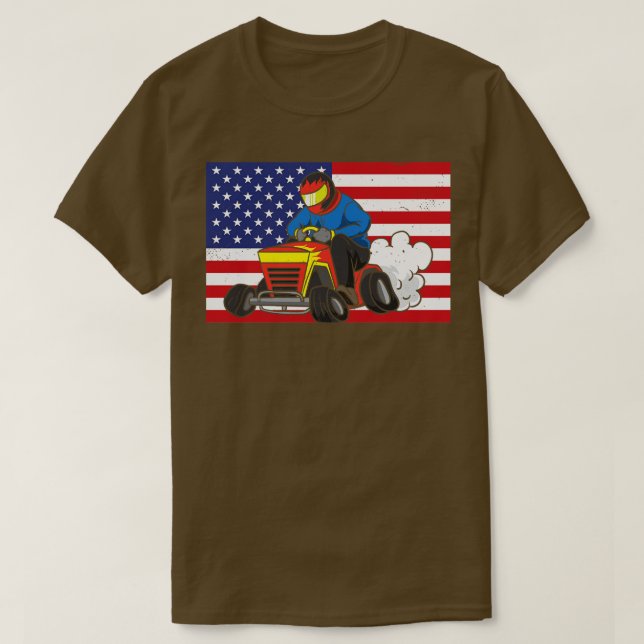 Camiseta American Lawn Mower (Frente do Design)