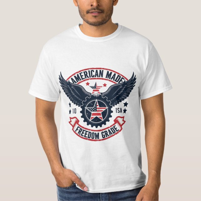Camiseta American Made Freedom Grade Eagle Gear (Frente)