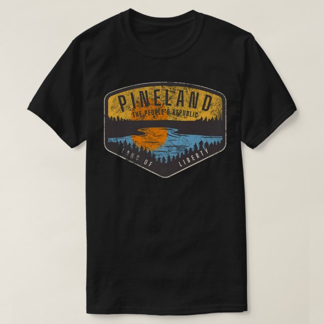 Camiseta American Marauder Pineland Camping Premium (Frente do Design)