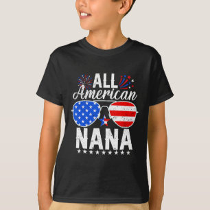 Camiseta American Nana Engraçado 4 De Julho Matando Família