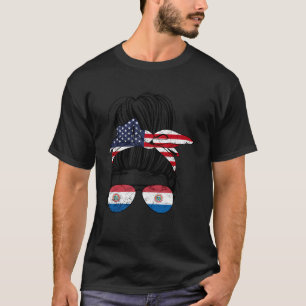 Camiseta American Paraguai Half Kids Girls Usa Paraguai F