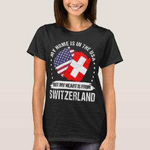 Camiseta American Patriot Switzerland Flag Swiss Roots
