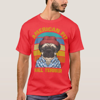 Camiseta American Pit Bull Terrier Dog Lovers Sunset For Da