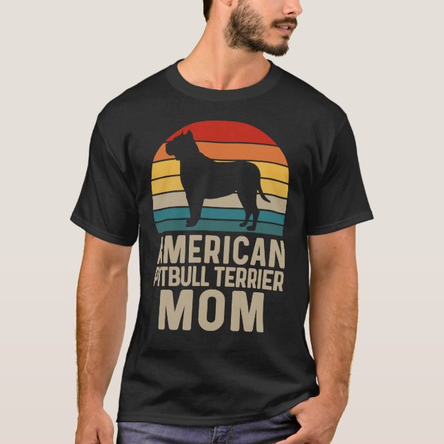 Camiseta American Pit Bull Terrier Mãe Americana Pit Bull T (Frente)