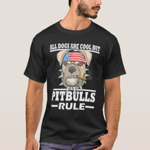 Camiseta American Pitbull Punk Todos os Cães São Legais Mas