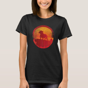Camiseta American Pitbull Terrier Apbt Pôr do Sol Retro