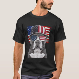 Camiseta American Pitbull Terrier Bandeira EUA Cachorro Pat