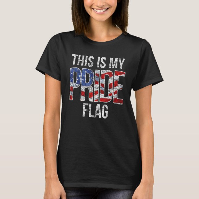 Camiseta American Pride Flag Patriotic 4th of July (Frente)