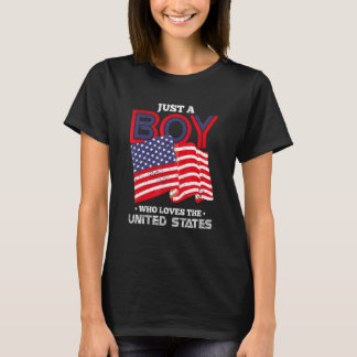 Camiseta American Pride Liberty Freedom Usa Flag Boys 4th O