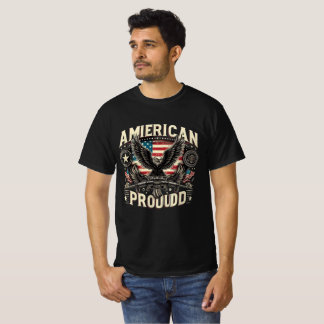 Camiseta American Proud Eagle Design
