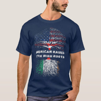 Camiseta American Raising com Irish Roots Ireland Flag