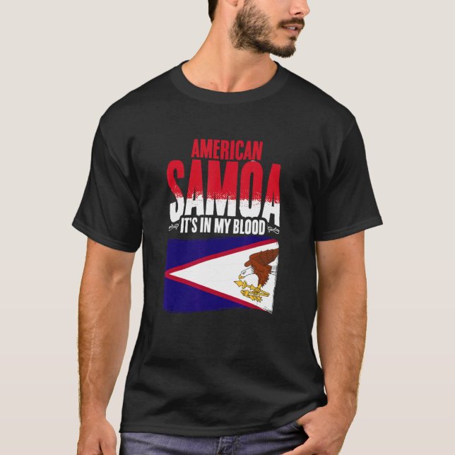 Camiseta American Samoa In My Blood Samoa Pride Roots Ameri (Frente)