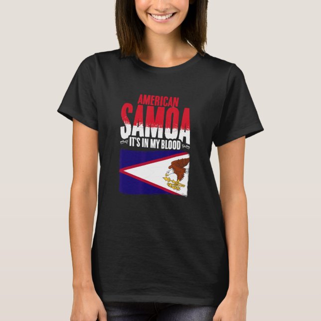 Camiseta American Samoa In My Blood Samoa Pride Roots Ameri (Frente)