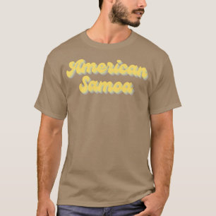 Camiseta american samoa national park mel amarelo funky re