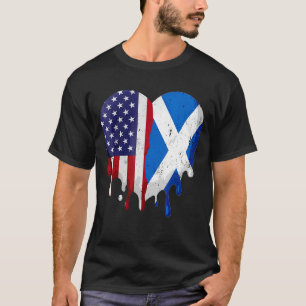 Camiseta American Scottish Heritage Month Scotland Flag Hea