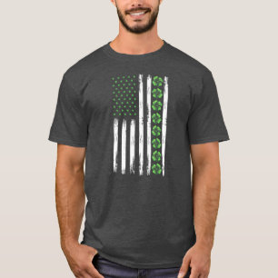 Camiseta American Shamrocks Paddy's Day 4th of July Irish