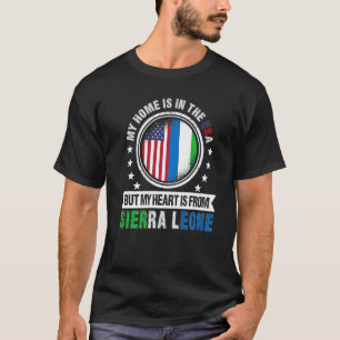 Camiseta American Sierre Leonean Flag Serra Leoa americano