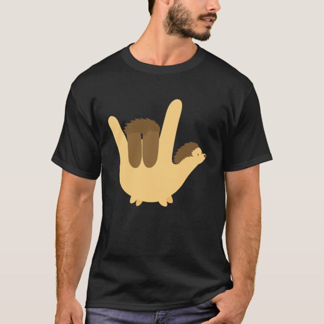 Camiseta American Sign Language I Love You Valentines  Kid (Frente)
